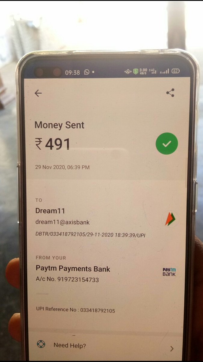 1_parbat's tweet photo. @Dream11 
#dream11
My 4 Tweet
Plz Cheq this Tranction 

Not Add dream11 Acoount And Bck mony plzz add my dream11 wallt https://t.co/tLhZuX1KGo