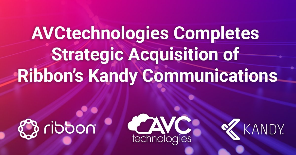 AVCtechnologies Completes Strategic Acquisition of @Ribboncomm's <a href="/kandy_io/">Kandy Communications, part of Skyvera</a> Communications: hubs.la/H0BS8B10