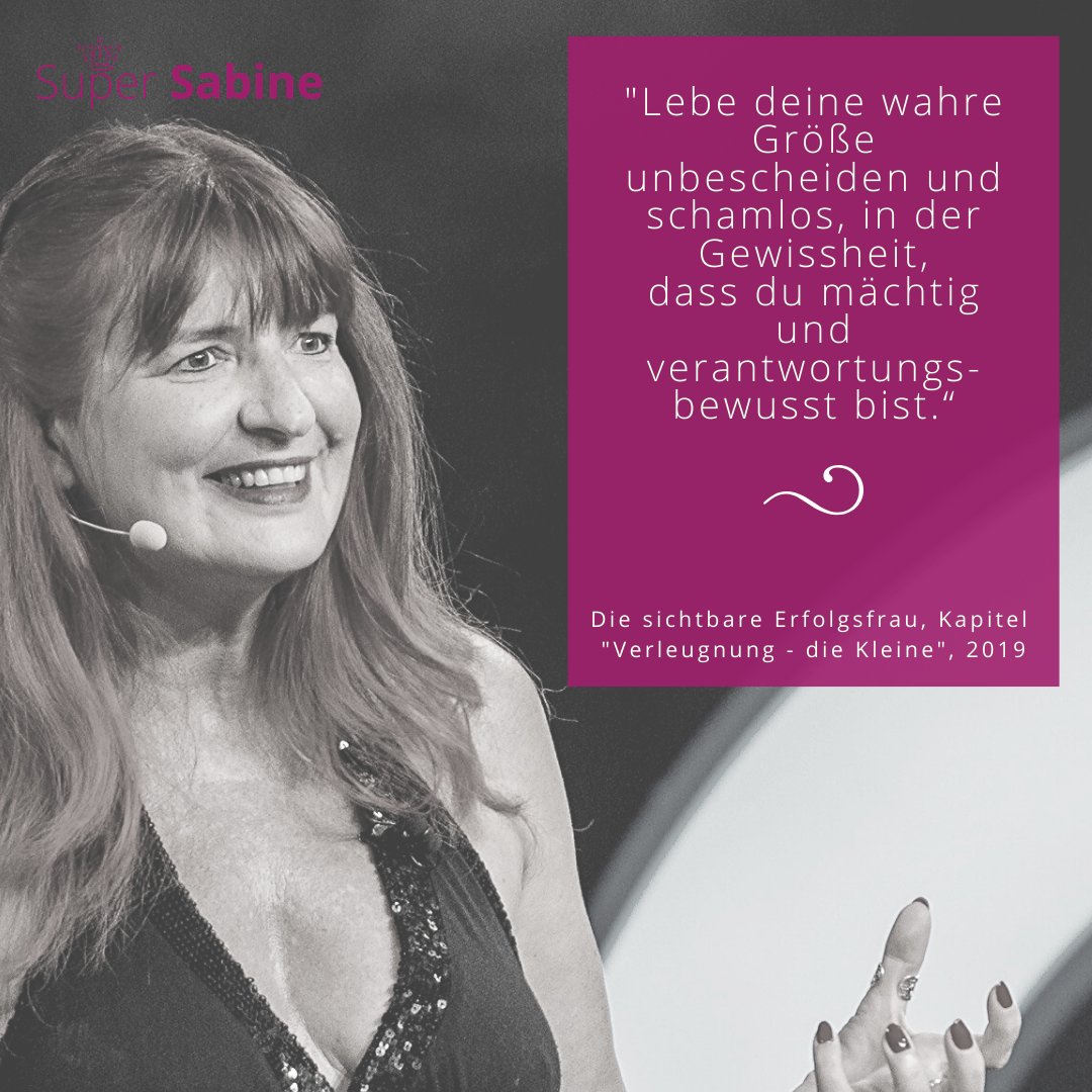 SuperSabine_SEO's tweet photo. „Lebe deine wahre Größe unbescheiden und schamlos, in der Gewissheit, dass du mächtig und verantwortungsbewusst bist.“
#diesichtbareerfolgsfrau #buch #sichtbarkeit #selbstständige #groesse https://t.co/PI6elwZMoR
