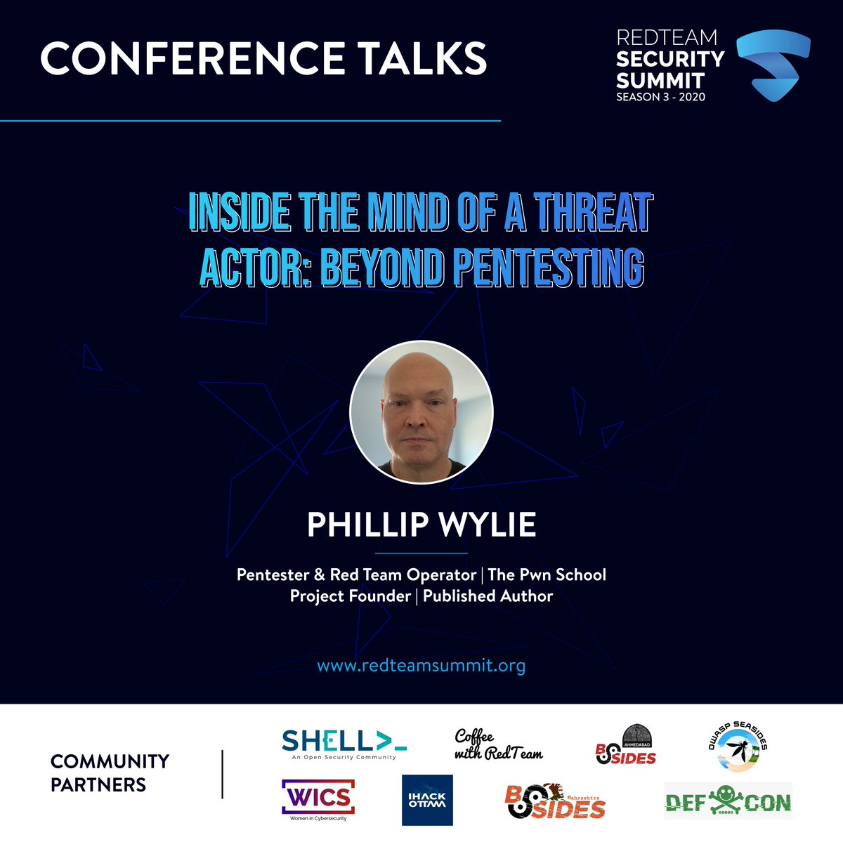 redteamacademy's tweet image. Revealing the first Talk topic to our family.

@PhillipWylie

@defcon @ihack613 @Owaspseasides
@bsidesahmedabad
@BsidesMH

#RedTeamSecuritySummit2020 #SecuritySummit2020
#Hacking #Hackers  #technology #infosec #cybercrime #pentesting #coding #datasecurity  #RedTeamHackerAcademy