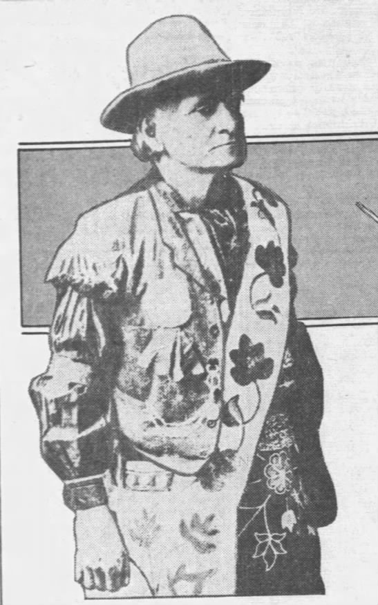 Stories of Chief John Young continued long after his death, with one of the most thorough examinations appearing in a Sheboygan newspaper in 1932, including this iconic image.