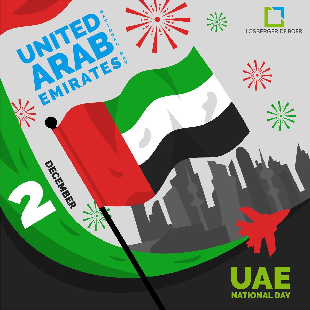 We would like to wish the UAE, its leaders and residents a happy 49th National Day!

#uaenationalday #nationalday #spiritoftheunion