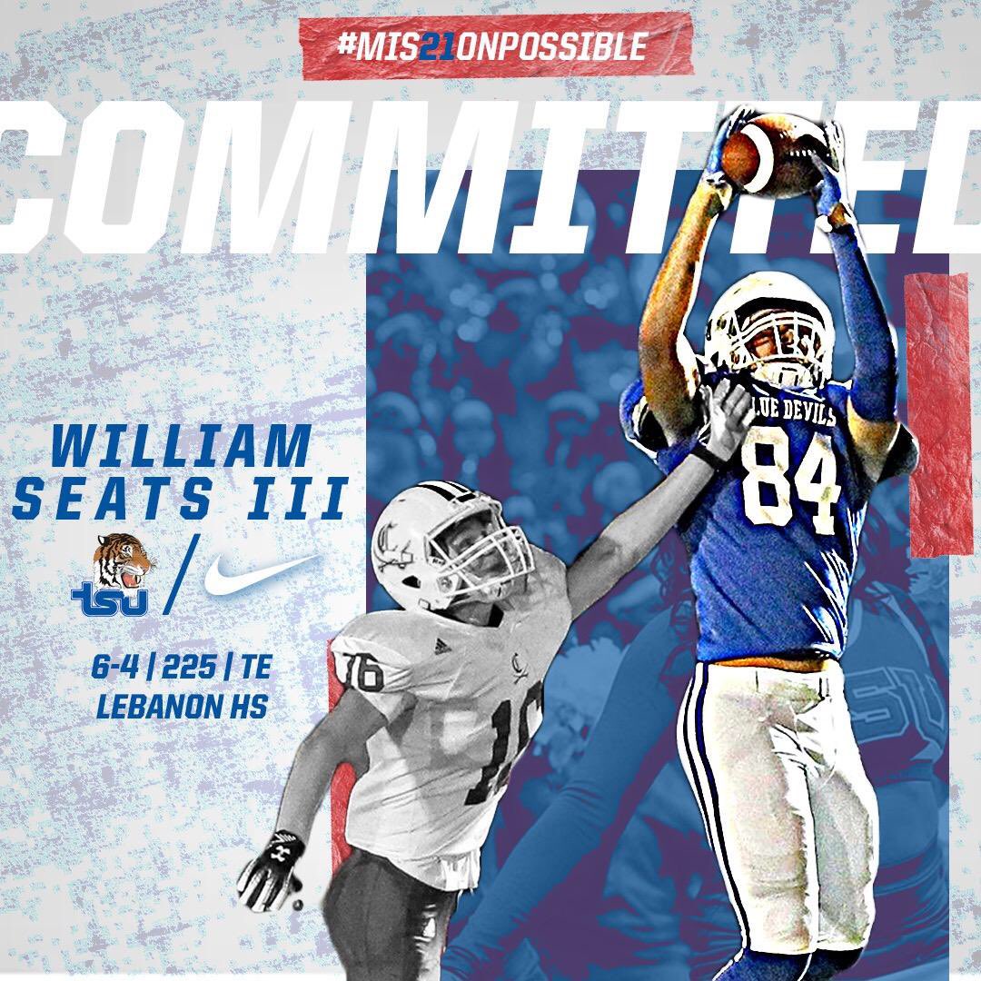 WS3ATS's tweet photo. COMMITTED 🙏🏾💙 @GentryC20 @ShaunFrey @Freemo80thman @Tigerpride53 @CoachMashack @CoachBradTSU @OnTopAthletics https://t.co/lTxIt9xxjn