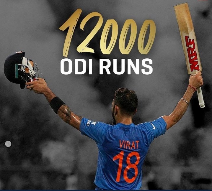 Akshay_Pawar_22's tweet photo. Congratulations @imVkohli for completing 12000 runs in ODI... https://t.co/0KXscop8Ao
