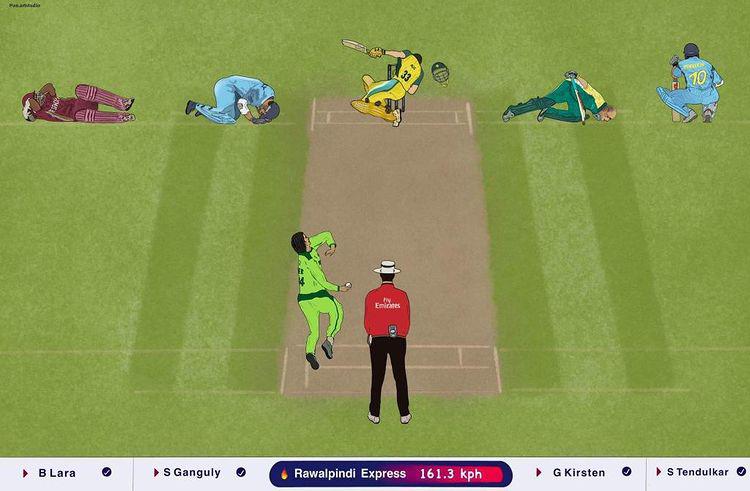 PSLMemesWalay's tweet photo. Some brilliant work from a Pakistani artist @an.artstudio . So many #RawalpindiExpress memories refreshed through this. Looking forward to see more creativity from him.
Dont forget to follow on insta: @an.artstudio
#ShoaibAkhtar #Ganguly #Sachin #BrianLara #GaryKristen https://t.co/OL1tqbkE7U