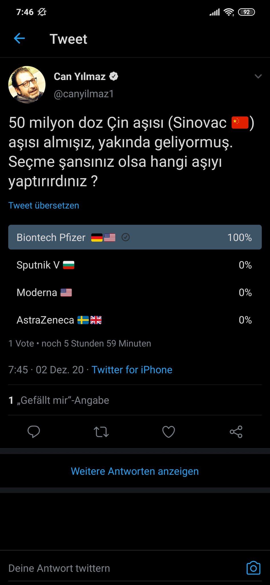 Can Yilmaz On Twitter 50 Milyon Doz Cin Asisi Sinovac Asisi Almisiz Yakinda Geliyormus Secme Sansiniz Olsa Hangi Asiyi Yaptirirdiniz Twitter