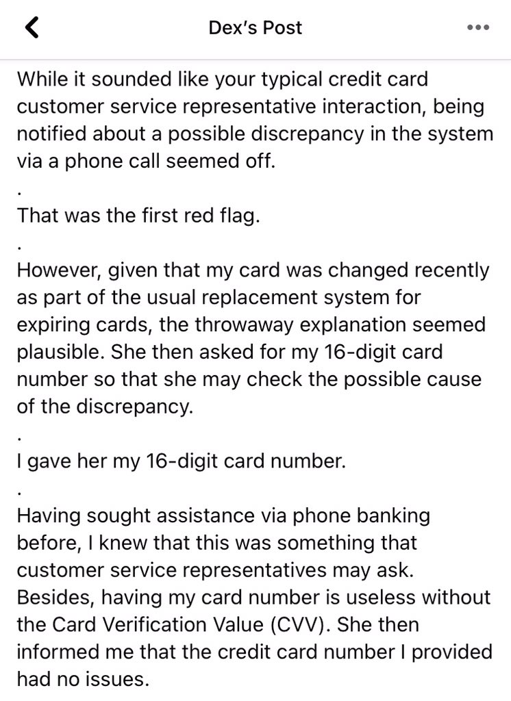 DexGalban's tweet photo. NEW CREDIT CARD SCAM

Stay vigilant, everyone! https://t.co/kMwk2gIY5r
