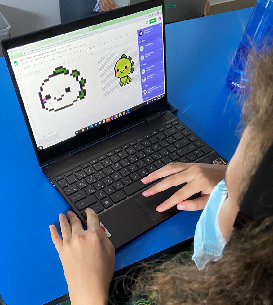 For a Yr8 student to have 96 in their workshop, all working away and submitting their work.... and this was only 1 of 6 workshops!Our Student Digital Leaders opened KS3's eyes to how quickly they can learn a new skill. A powerful moment for all. #digitalart  #studentleaders