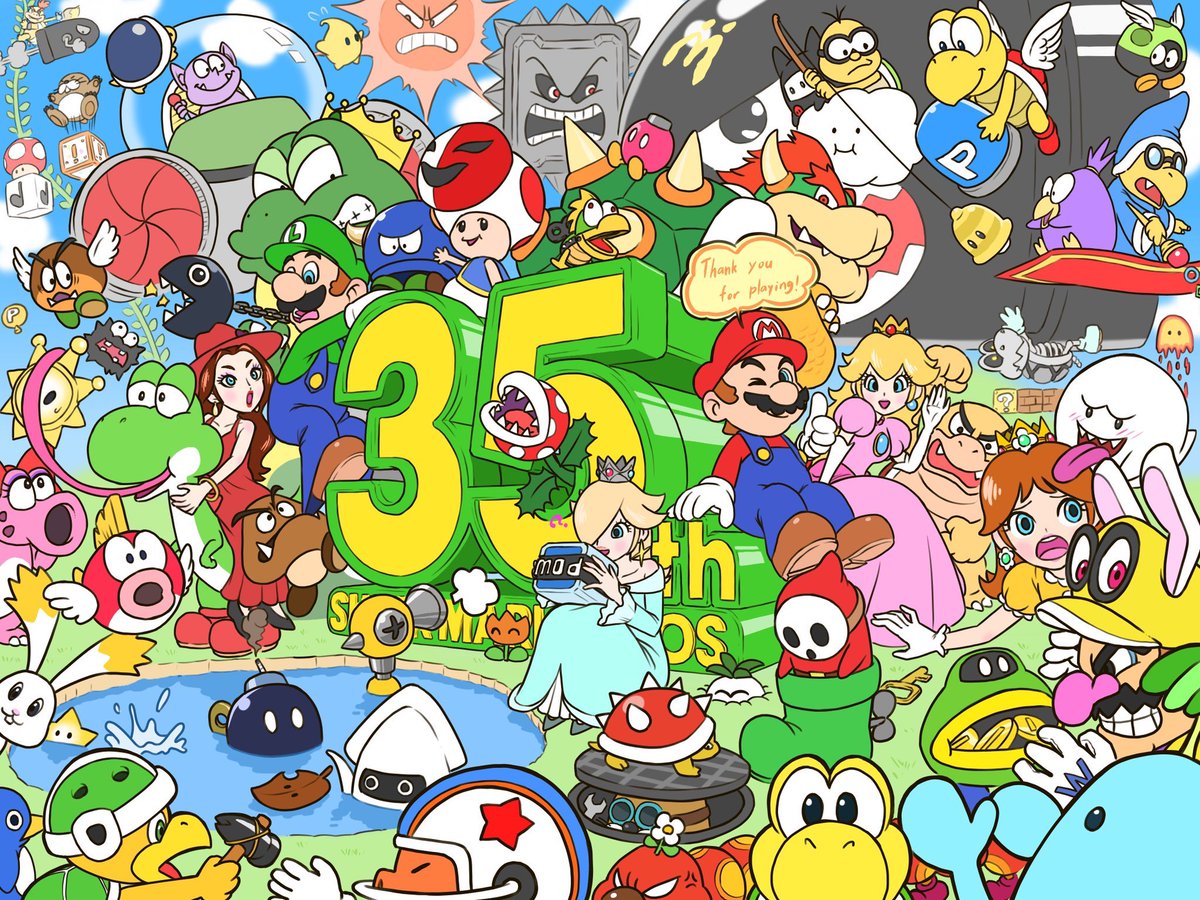 研 目標 スプラ3までに与ダメ1000 マリオモチーフの絵も もっと描いていきたい スーパーマリオ Supermario イラスト T Co Afpqiaovqv Twitter