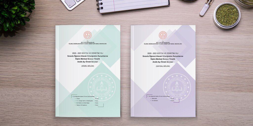 ✍🏻Sınav sürecinin her adımında öğrencilerimizin yanındayız.

2019 ve 2020 LGS’de olduğu gibi, 2021 LGS’ye hazırlık sürecinde de her ay örnek soru kitapçıkları yayımlayacağız.

📌Aralık ayı örnek soru kitapçığına linkten ulaşabilirsiniz.

👉🏻 bit.ly/3fZNzB6