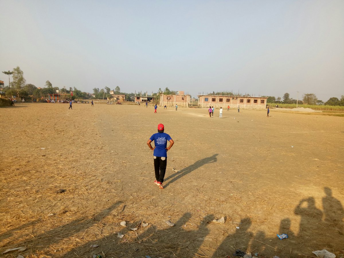 فريق قباء نيبال أثناء مبادرة كركت 
والحمد لله قد فازوا.