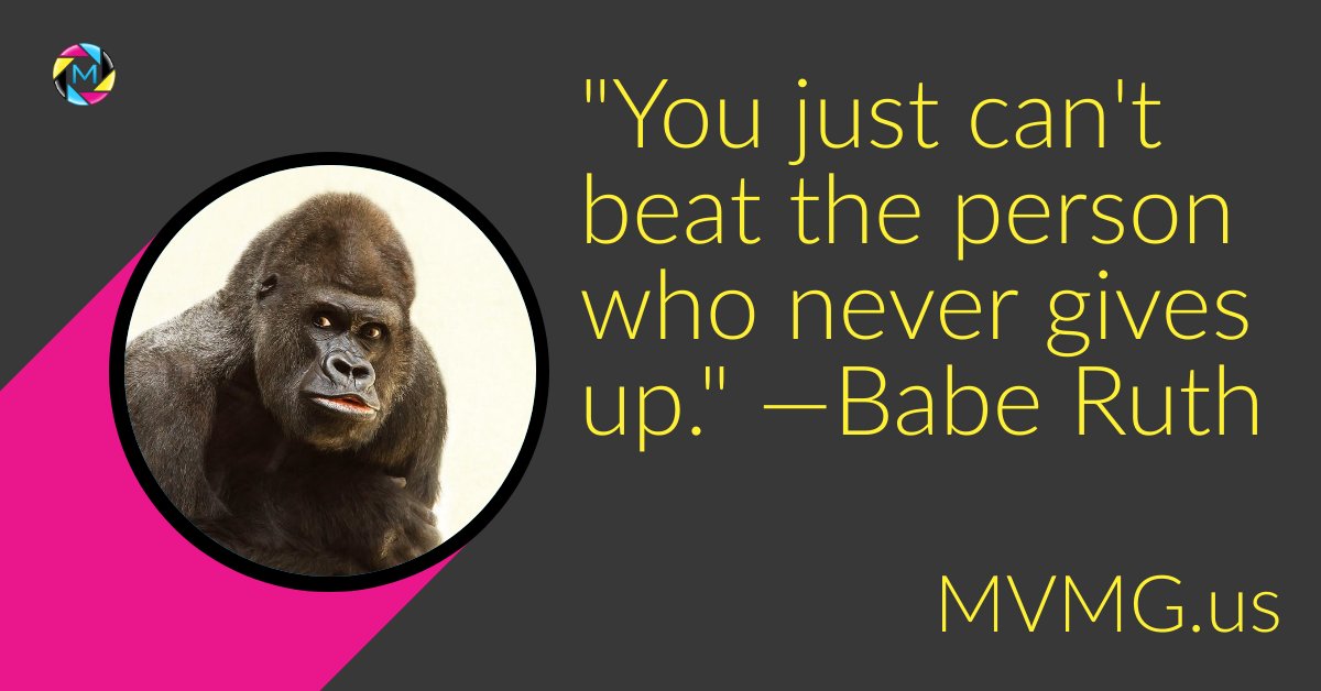 TeamMultiverse's tweet photo. ...unless your marketing team shows up with a bat. If you can't beat your competitors, change the game? 

#wednesdaywisdom #baberuth #businesstips #gorillamarketing #businesswebsite #corporatewebsite #startuplife #teammultiverse #mvmg #believeinyourself #franchiselife https://t.co/JWGWs06ZEt