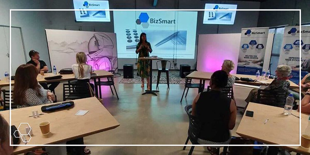BizSmartGroup's tweet photo. The whole BizSmart team finally got together after many months due to Covid.⁣
⁣
#NelfrieKemp (The Secrets to Wearing High Heels) and #TesJahnig (An attitude of Gratitude) encouraged our team with their talks and we enjoyed looking back over our 7 year history.⁣ https://t.co/7Xyezk1eyy