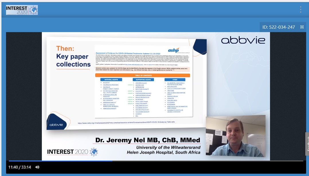 INTERESTconf's tweet photo. In today's first symposium of #virtualINTEREST, Dr. Jeremy Nel and Dr. Albert Mwango will speak about the evolving #HIV #clinical #pathway. Don't miss out on today's exciting program focusing on #HIV #treatment. https://t.co/O0w3bwYPTM https://t.co/ovu32XZgXg