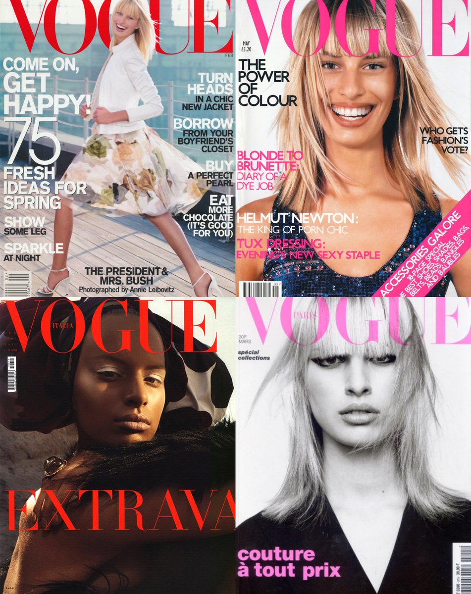 The youngest model to ever complete the Big 4 was the Czech model Karolina Kurkova, who was 17 years old. She holds the position since 2001, when Kaia Gerber, the second youngest model to accomplish, was born.