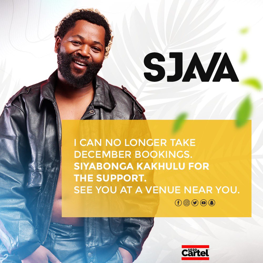 Sjava_atm's tweet photo. Thank you 
To all the promoters and people that come to the shows 
I always give it my all when I am on that stage❤️ https://t.co/iucLle9LvA