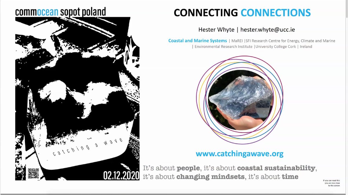 MaREIcentre's tweet photo. MaREI's Hester Whyte presents on the collaborative sci-art initiative @catching_waves and the beautiful Planetary Wave Project virtual installationπ
You can view the installation and find out more here https://t.co/XHfAlJaxtX
#CommOcean2020 #PlanetaryWaveProject https://t.co/8MJ8d9PWJm