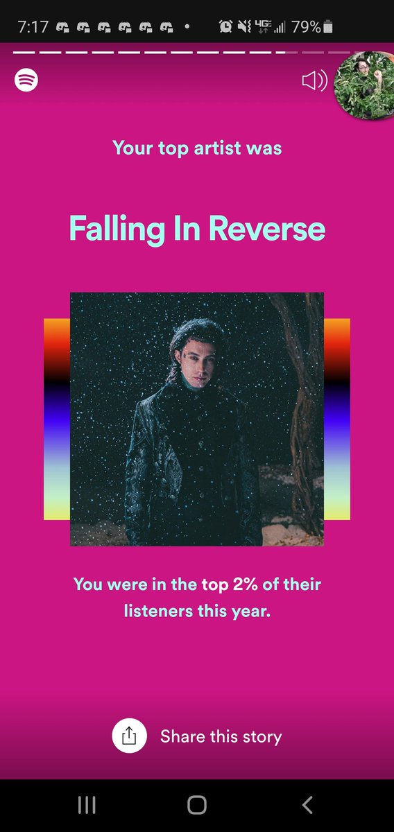 IAngelson's tweet photo. Made the top 2% of falling in reverse listeners on spotify @RonnieRadke @FIROfficial next goal: #1 https://t.co/dAKW1XjgTi