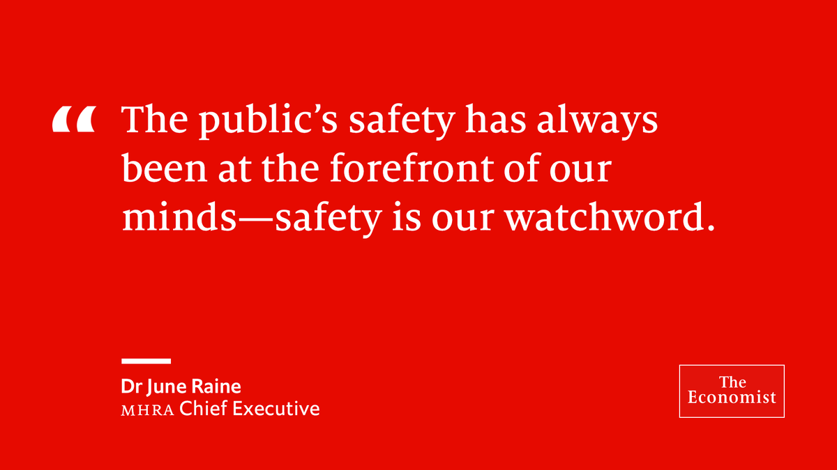 Britain's regulator was able to make a decision quickly thanks to rolling reviews of vaccine-trial data. This means results were scrutinised as they became available (2/10)  https://econ.st/3o9mM82&nbsp;