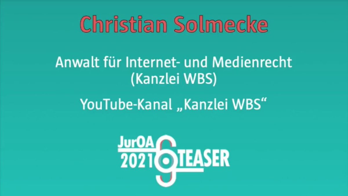 #Open #Access ermöglicht es uns, den Zugang zur Wissenschaft für die Gesellschaft wesentlich zu vereinfachen. Mein <a href="/Jur_OA/">JurOA</a> -Interview (wbs.law/3mAY3sY) zum Thema #Open #Access für die Rechtswissenschaft findet ihr hier: wbs.law/3mvIpz5