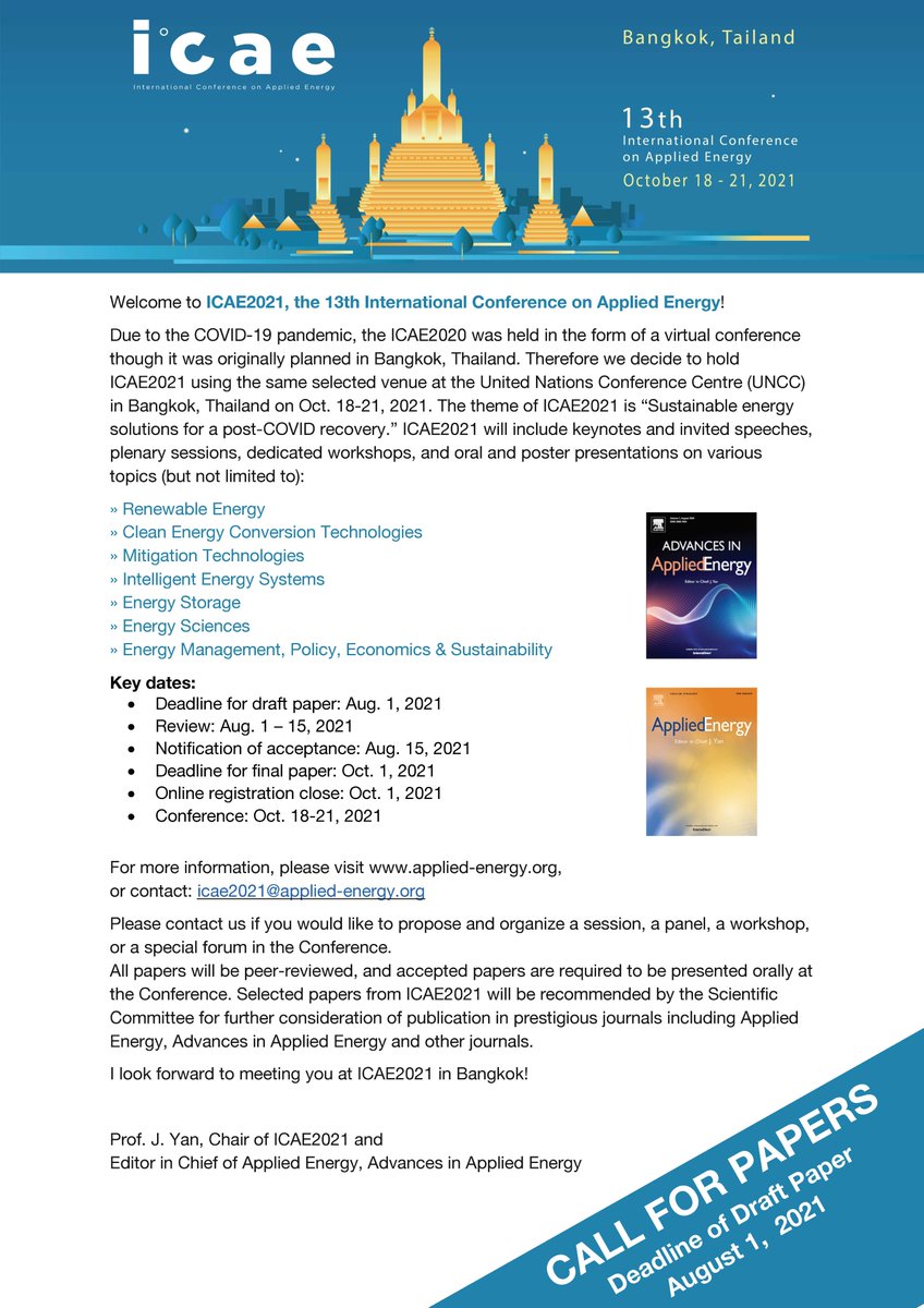 Advances in Applied Energy & Applied Energy tweet media
