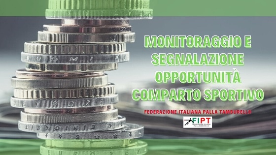 📌In collaborazione con il canale Telegram della società <a href="/SporteSaluteSpA/">Sport e Salute</a>, pubblicato sul sito federtamburello.it il servizio di monitoraggio e segnalazione delle opportunità, relative al comparto sportivo.
#federtamburello #monitoraggioesegnalazioneopportunità #sportesalute