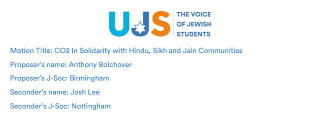 The only motion he has proposed to UJS conference extends solidarity to Hindu, Sikh and Jain communities.The fact that he has excluded Muslims from this motion reinforces a pattern of anti-Muslim behaviour.