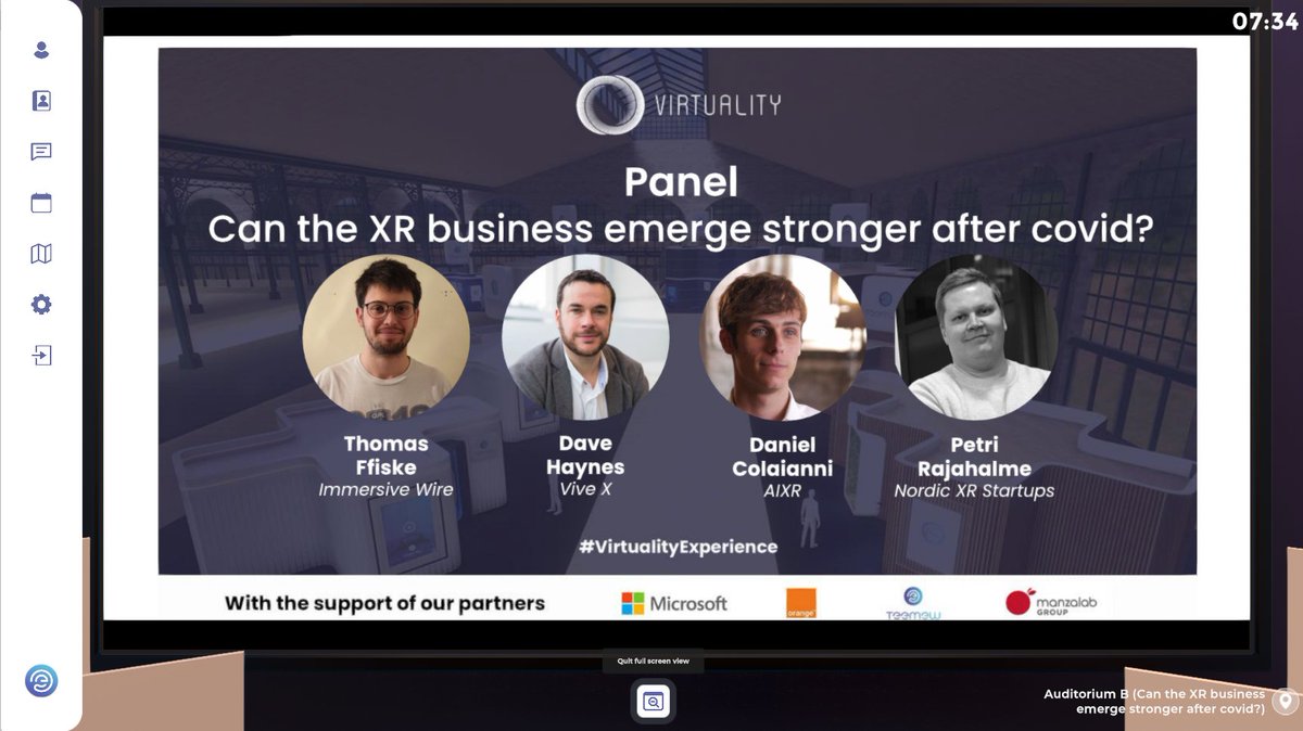 QuebecCanadaXR's tweet image. C&apos;est déjà parti pour @VirtualityParis !

Au plaisir de vous y voir (possiblement en réalité virtuelle 😉)
#VirtualityExperience #Virtuality2020