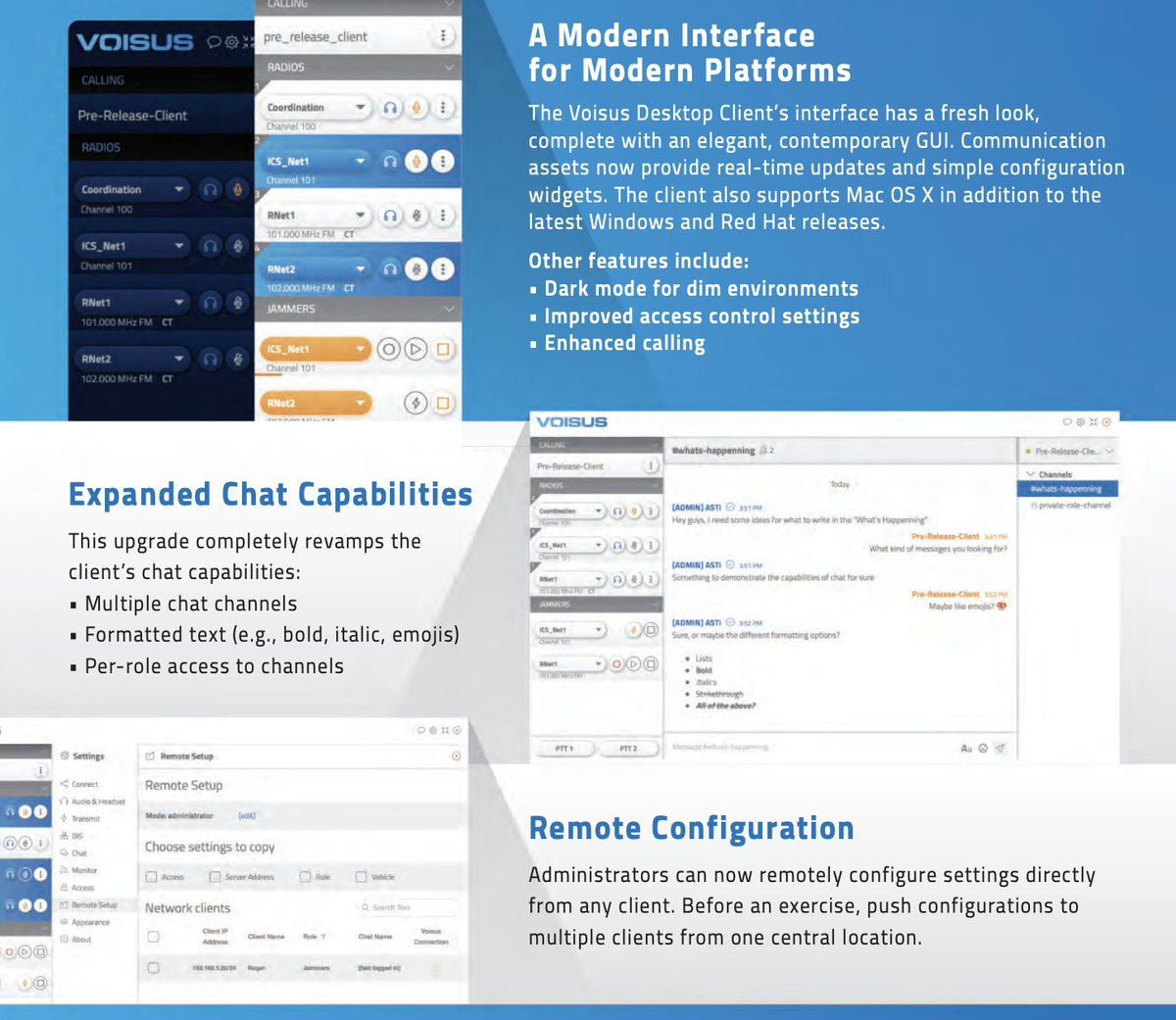 astiusa's tweet image. New Voisus Desktop Client, who DIS?

After years of support on multiple operating systems, ASTi is excited to announce the biggest upgrade yet to our #VoisusDesktopClient

Contact info@asti-usa.com to learn more

#Voisus #simulationandtraining #militarytraining #DIS