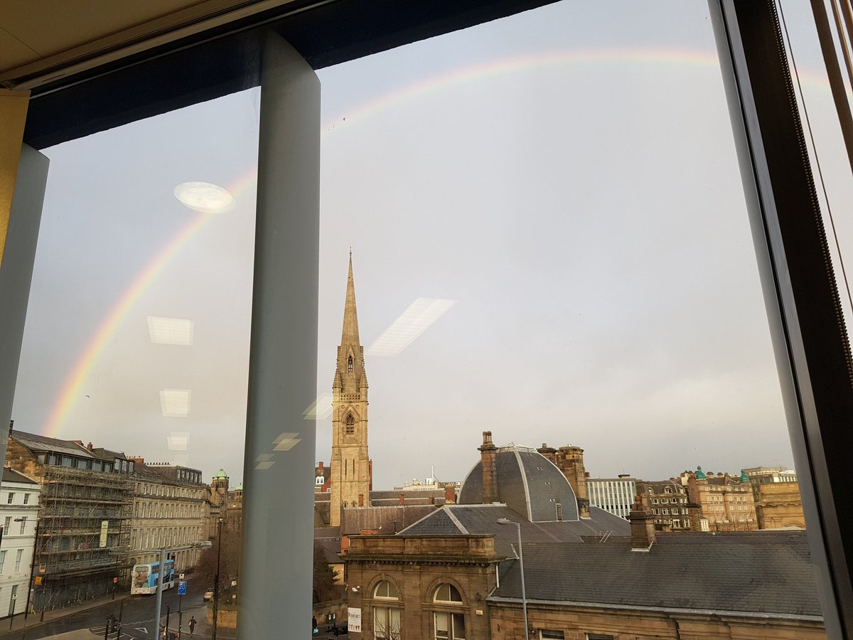 Less than 2 weeks to the <a href="/nubiosciences/">@NUBiosciences</a> #NUBI End of Year Extravaganza 🥳 on 15/12/20. The committee is working hard to bring you great fun activities #signup! 

Also what a #beautiful #rainbow 🌈 viewed from our lab in the Centre for life.