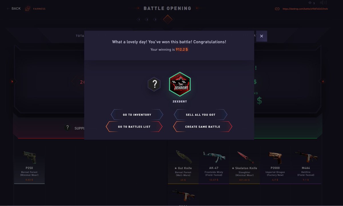 zexydert's tweet photo. thank you @DATDropCSGO https://t.co/Z8Y0DIhOjd