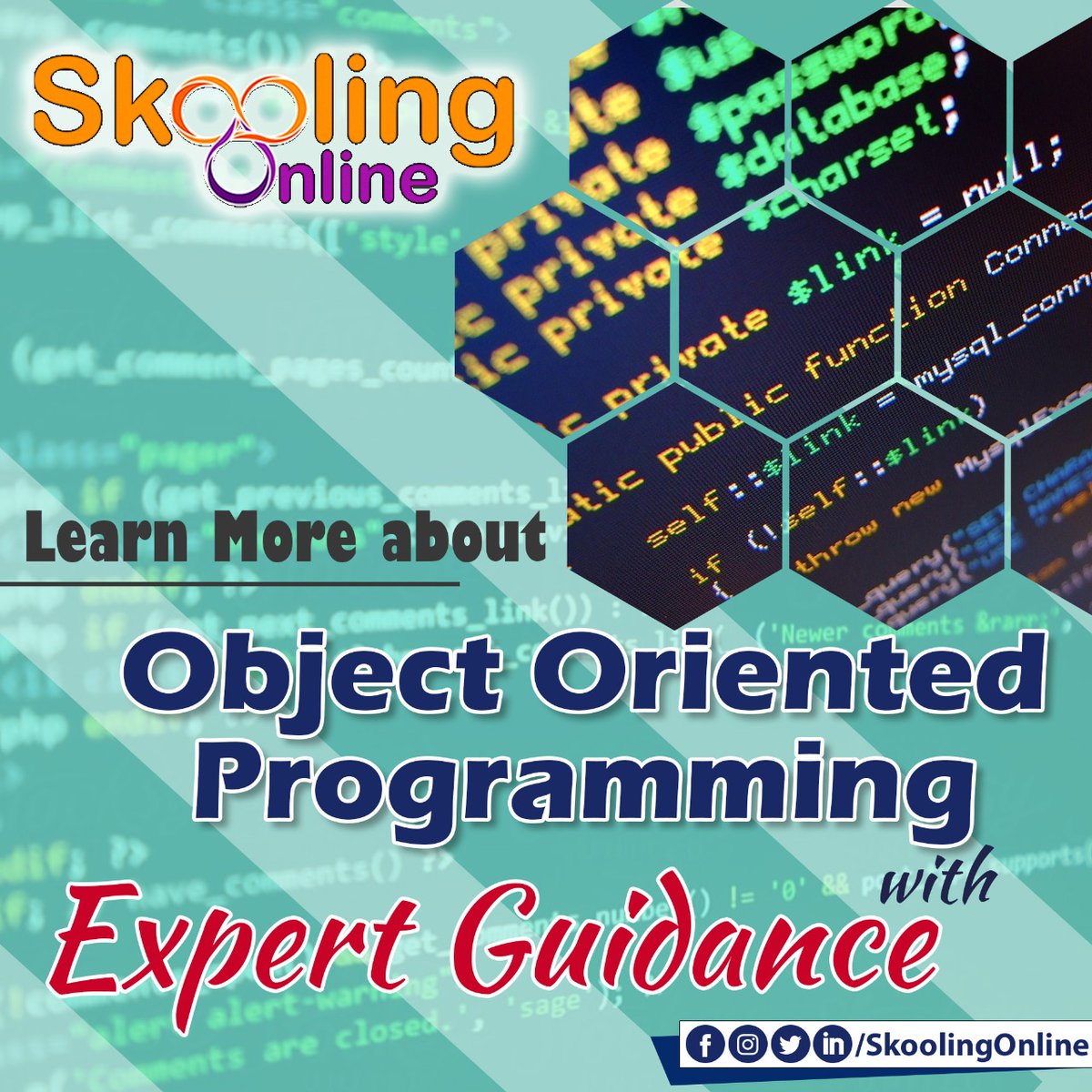 SkoolingOnline's tweet image. Clarify your doubts and improve your knowledge of Object Oriented Programming with personal guidance from coding experts coming soon on #skoolingonline .
.
#onlinecodingclass #onlinecodingtutors #Onlinecodingclasses #onlinecodingsessions #onlinecodinglessons