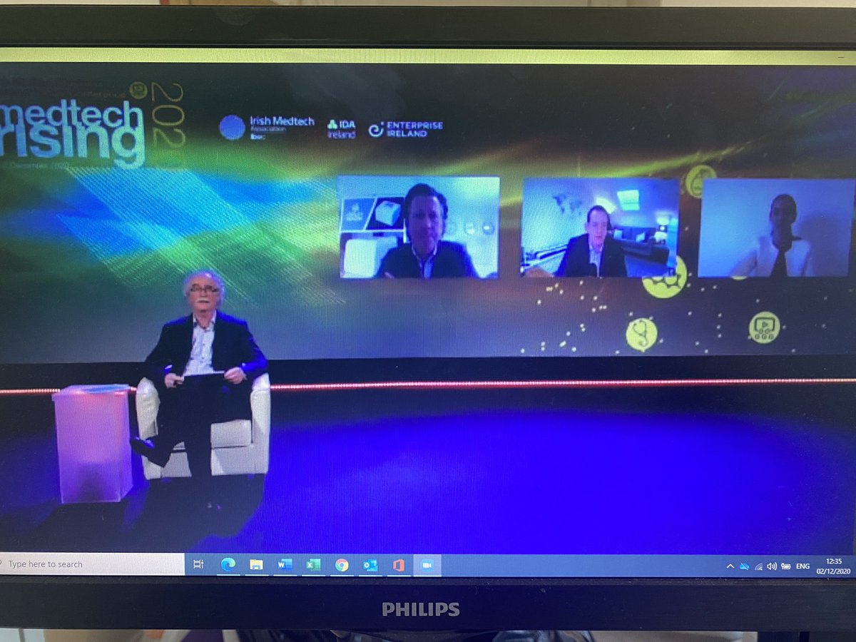 sineadmkeogh's tweet photo. Covid has accelerated #digitalhealth by at least 5 years in the US, moved from pilots to large scale deployment- reimbursement still to be streamlined, great panel chaired by @S3ConnectedH President Jim O’Donoghue #MedtechRising https://t.co/I1AaNZPphR