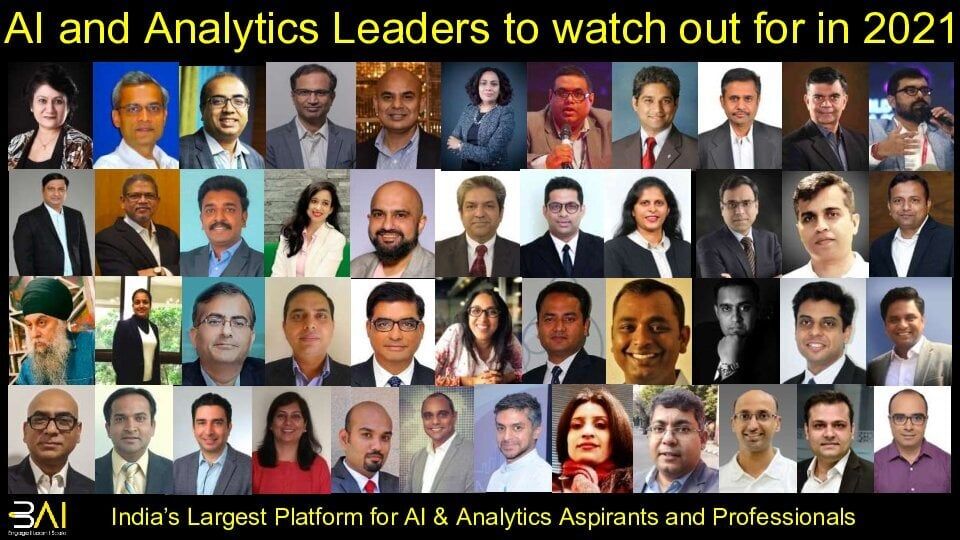 AI & Analytics leaders to watch out for in 2021
Become a 3AI Member to connect with AI & Analytics leaders: lnkd.in/eZW5ZXp 

#ai #machinelearning #aileaders #thoughtleaders #aiin2020 #deeplearning #digitalautomation #dataanalytics #bigdata #leadership