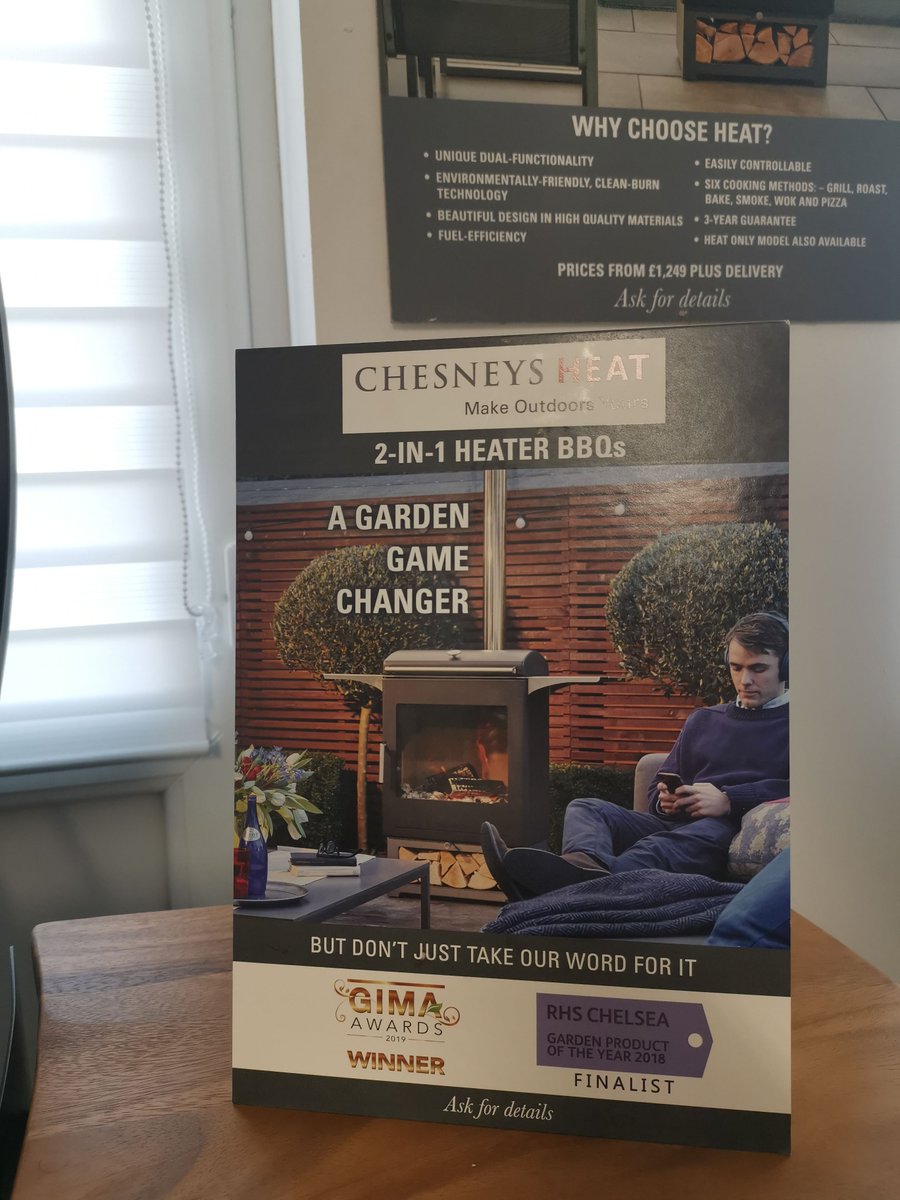 FireplacesView's tweet image. Chesneys Garden Gourmet 2 - in - 1 Heater BBQ, only £1500 🔥

Sleek in design, highly durable and powerful in heat, the Garden Gourmet offers luxurious outdoor cooking on a bigger scale, for those natural born entertainers.

Email castleviewfireplaces@gmail.com for more details