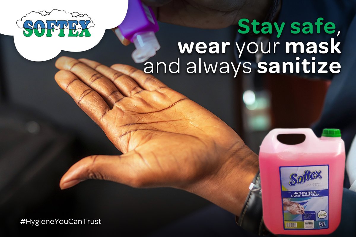 SoftexZimbabwe's tweet photo. Covid-19 is still a threat, stay safe, wear your mask and sanitize always.

#HygeineYouCanTrust https://t.co/uwflGt84HB