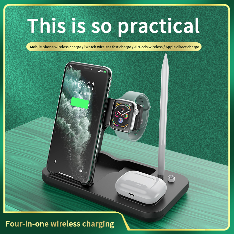 Darian23214775's tweet photo. 4 in 1 smart portable Qi phone holder watch fast wireless charging station pad dock 15w wireless charger stand https://t.co/Whu3skHsKb