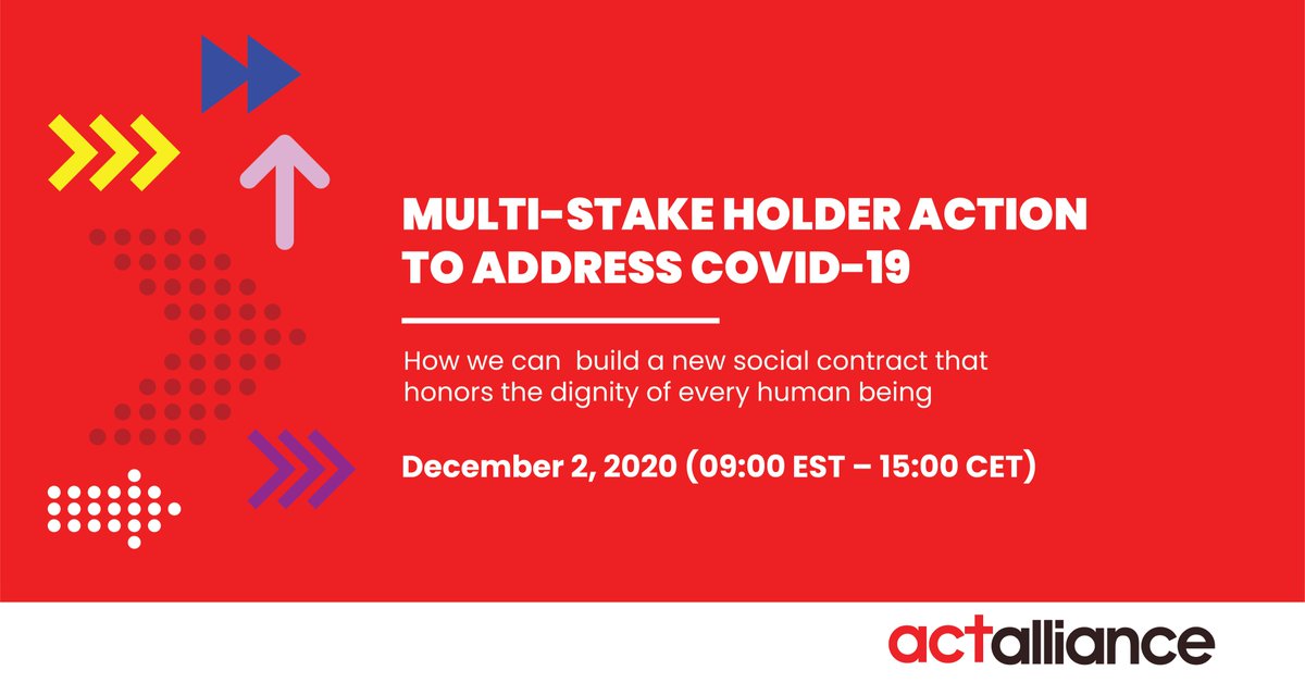 ACT Alliance (@actalliance) on Twitter photo HAPPENING TODAY!
09:00 EST/15:00 CET
Youtube Streamed: bit.ly/2KZKuFC
Speakers include:
🇺🇳<a href="/Atayeshe/">Dr. Natalia Kanem /she/her/ella/</a> <a href="/UNFPA/">UNFPA</a>
🇩🇰<a href="/RaskTrine/">Trine Rask Thygesen</a> <a href="/DanishMFA/">Denmark MFA 🇩🇰</a>
🇺🇳<a href="/mbachelet/">Michelle Bachelet</a> <a href="/UNHumanRights/">UN Human Rights</a>
🏥Rolof Mulder <a href="/Hospitainer/">Hospitainer</a>
♀️ Zainah Anwar <a href="/musawah/">MUSAWAH</a>
List of Speakers: bit.ly/37qpZcK
#ACTION4COVID19 HAPPENING TODAY!
09:00 EST/15:00 CET
Youtube Streamed: bit.ly/2KZKuFC
Speakers include:
🇺🇳<a href="/Atayeshe/">Dr. Natalia Kanem /she/her/ella/</a> <a href="/UNFPA/">UNFPA</a>
🇩🇰<a href="/RaskTrine/">Trine Rask Thygesen</a> <a href="/DanishMFA/">Denmark MFA 🇩🇰</a>
🇺🇳<a href="/mbachelet/">Michelle Bachelet</a> <a href="/UNHumanRights/">UN Human Rights</a>
🏥Rolof Mulder <a href="/Hospitainer/">Hospitainer</a>
♀️ Zainah Anwar <a href="/musawah/">MUSAWAH</a>
List of Speakers: bit.ly/37qpZcK
#ACTION4COVID19