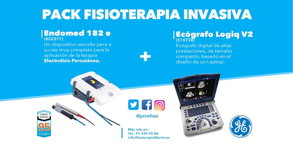 La #fisioterapiainvasiva, siempre #ecoguiada para aplicarla con la máxima eficacia y seguridad.

🔵#Endomed182E para #electrólisispercutánea de <a href="/EnrafNonius/">Enraf-Nonius Nederland</a>

➕

🔵Ecógrafo #LogiqV2 de @GEHealthcare

Llévate este pack y disfruta de nuestros descuentos en #fisiotecnología