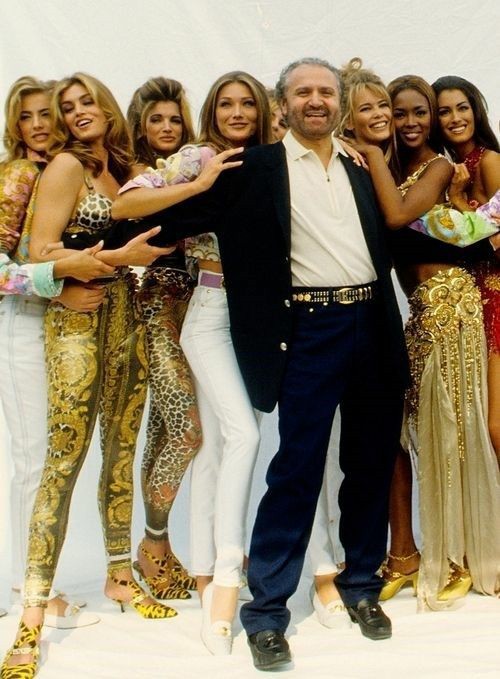 Some iconic moments of Gianni Versace. Happy birthday king 