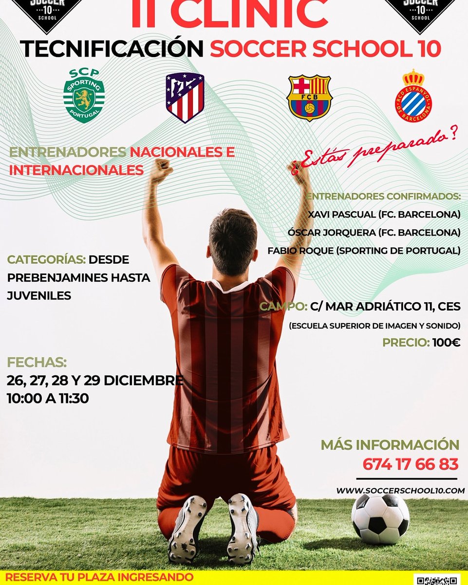 Soccerschool10's tweet photo. Pues ya lo tenemos aquí de nuevo...
El año pasado hubo lista de espera, los chicos/as salieron encantados de la experiencia, creo que en estos tiempos difíciles para todos, se merecen una alegría. 
Plazas limitadas, ¡¡ no te quedes fuera¡¡ https://t.co/AwJZnKSTve