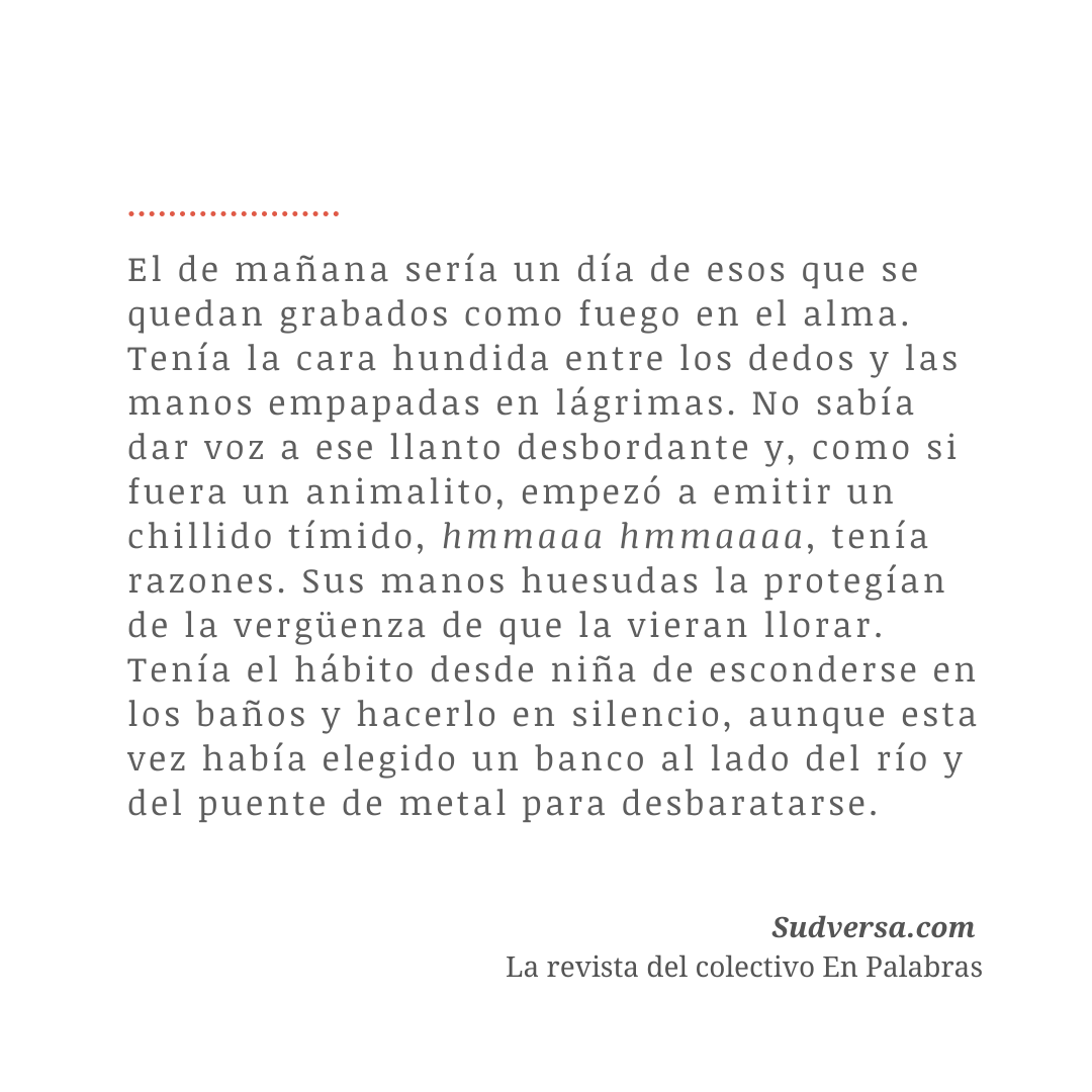 💧 Aquel día frente al río, Daniela se dio cuenta que tenía que dejarlo ir. Así que lloró y lloró, hasta sentirse liviana otra vez. En este relato, Daniela González nos cuenta una de las decisiones más difíciles que tuvo que tomar. Léelo en #Sudversa ⬇️

sudversa.com/ventajas-llora…