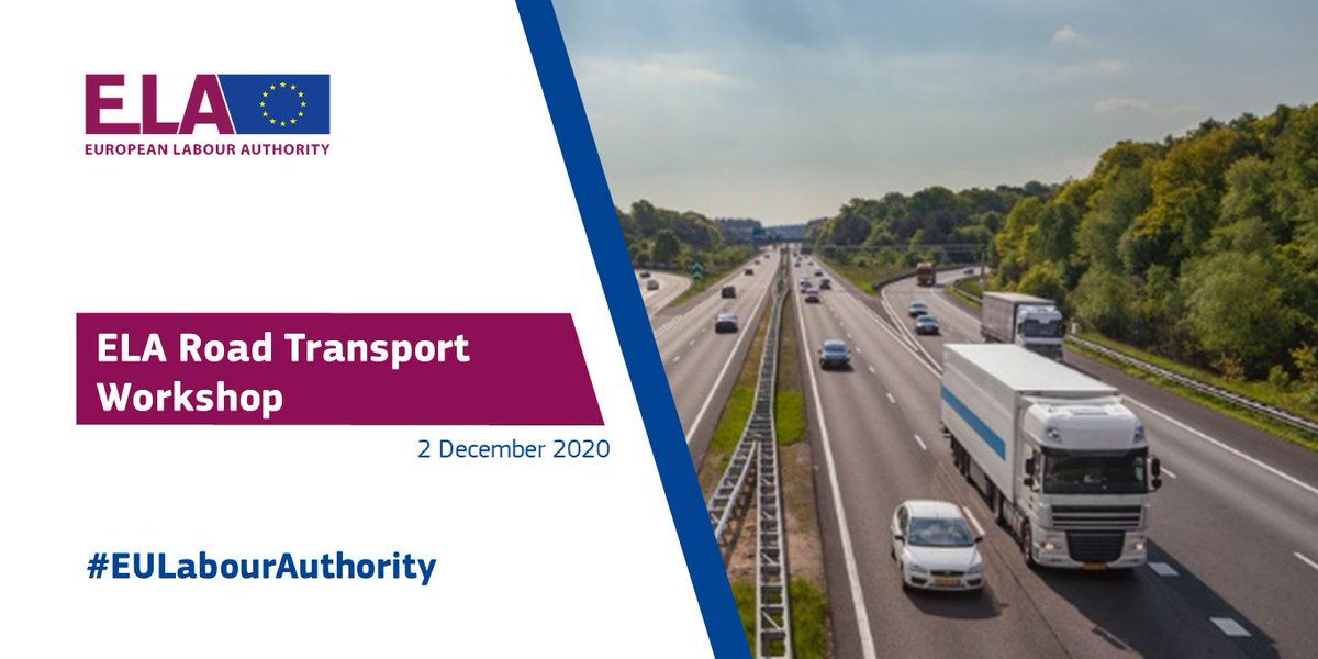 EU_ELA's tweet photo. #EULabourAuthority gathers over 100 stakeholders from national authorities, social partners, and enforcement organisations for its first workshop on the #RoadTransport sector today. 

They are discussing future actions to enforce social legislation in the field. https://t.co/QBpxSOxPzi