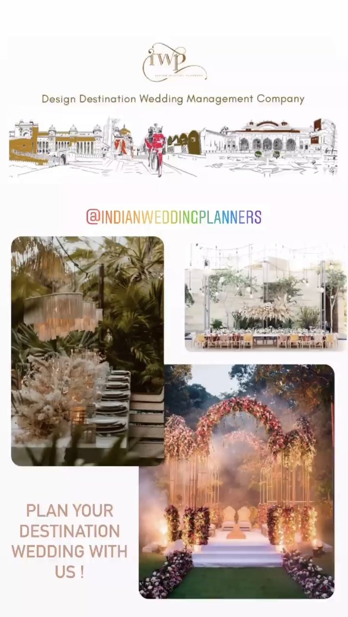 indianweddingg's tweet photo. Looking for a Destination Wedding Management Company in India, Call us to design your favourite day with us @ +91-9251966666.

#IndianWeddingPlanners #IWP #DestinationWedding #India #WeddingDecor #IWPWeddings #IndianWeddings #weddingdecoration @anantkh #India https://t.co/b7OhTpgpt4