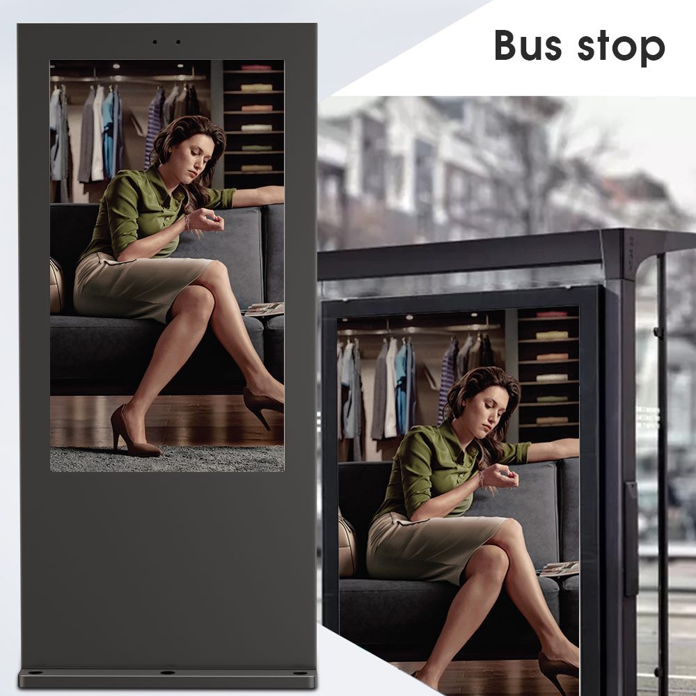 digital0signage's tweet photo. Our High Bright outdoor monitors are suitable for all weather! These LCD monitors tie to any Point of Sale (POS) systems and have a built-in android operating system to run an content management system (CMS)! Add 55”monitors to your drive thru lanes for menu display ! https://t.co/pcyMCbi0xf