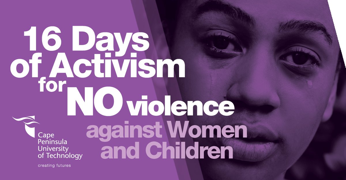 CPUT's tweet photo. Day 8 of 16 Days of Activism for No Violence against Women and Children
A wolf whistle directed at a woman is sometimes considered a precursor to sexual harassment, or a...Continue reading https://t.co/65l982QVl7
#16Days2020 #KeepCreatingfutures #WeAreCPUT https://t.co/19xUOOvsh0