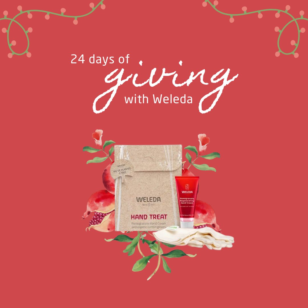 WeledaUK's tweet image. Today in #24daysofWeleda win our Hand Treat Gift Set!
To enter:
💚Like this Tweet
💚Make sure you are following @weledauk
💚Retweet this Tweet
Open for 24 hours. UK only. Multiple entries permitted. Not affiliated with Twitter. Full T&amp;amp;Cs on Facebook
#win #giveaway #winitwednesday