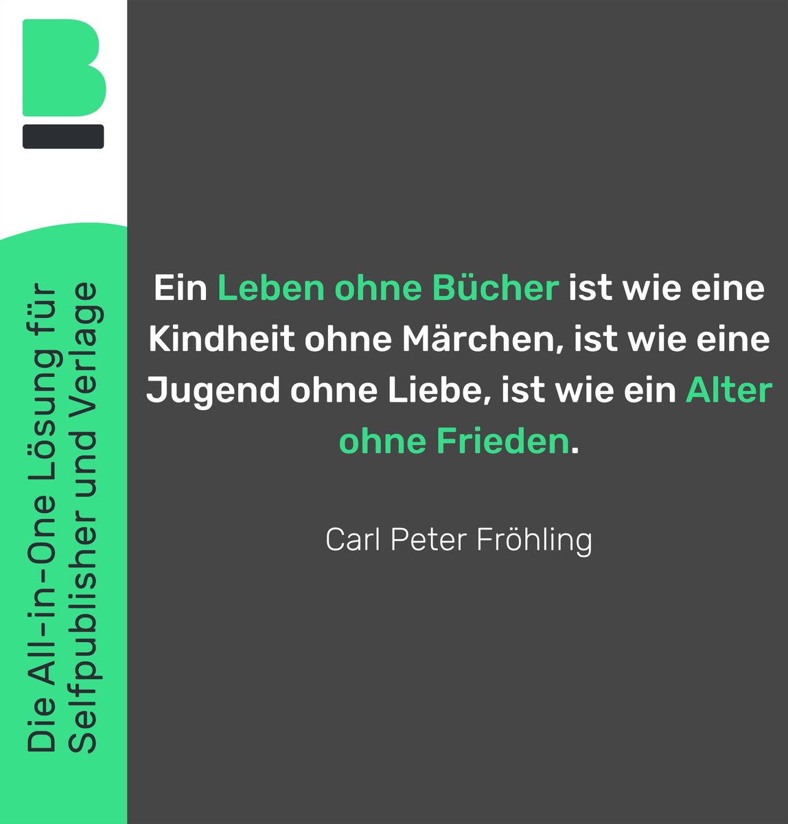 Ein Leben ohne Bücher..😱

Die All-in-One Lösung für Selfpublisher und Verlage⁠
▶#𝐁𝐮𝐮𝐤 𝐤𝐨𝐬𝐭𝐞𝐧𝐥𝐨𝐬 𝐭𝐞𝐬𝐭𝐞𝐧: buuk.app⁠
⁠
#zitat #zitate #quote #StayAtHomeWriteABook