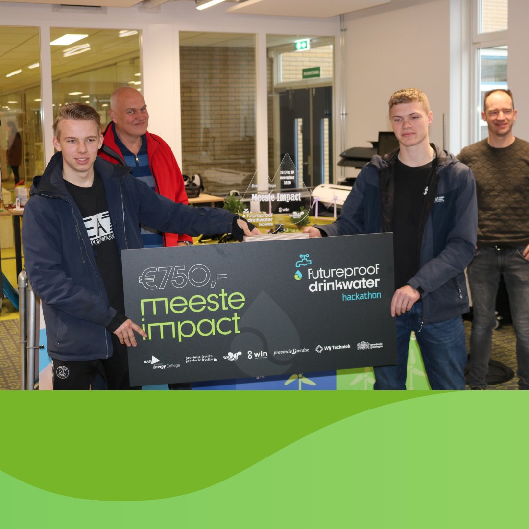 De Groene Kikkers hebben hun prijs voor de #meesteimpact in ontvangst genomen. Dank voor jullie deelname en innovatieve oplossing(en) voor de #FPDHACK!