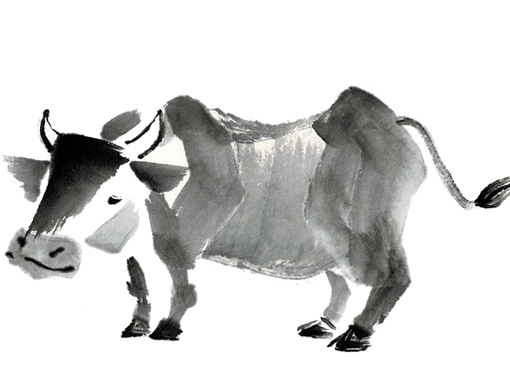 麻水 年賀状にどうですか 水墨画ワークショップ１２月１２日 京都出町柳 Gaccoh にて 牛乗り天神様も描きます 詳細は T Co E6mq6ncf5o 丑 年賀状21 年賀状 水墨画